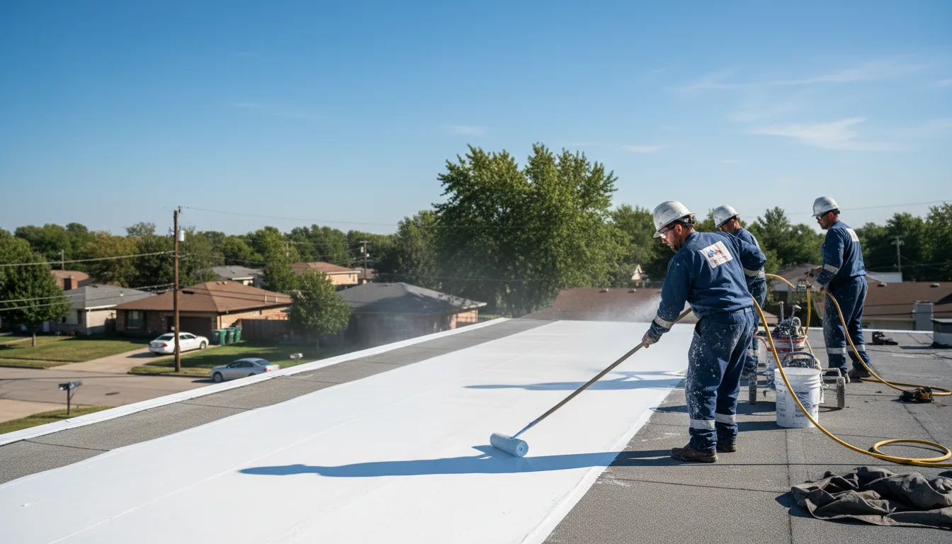 Commercial roof coating in Hubertus, WI near me